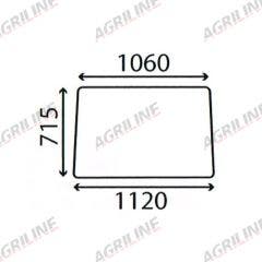 Cab Glass- Front Window- Clear suitable for Massey Ferguson -  1878585M1