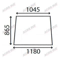 Cab Glass- Front Window(Laminated)- Green Tint suitable for Massey Ferguson -  3582160M2