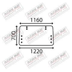Cab Glass - Rear Window - D6553