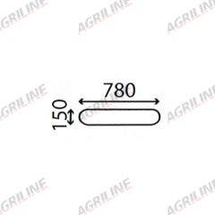 Cab Glass - Lower Rear - D6540