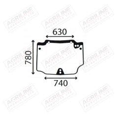 Cab Glass - Curved Rear Window - 44910455