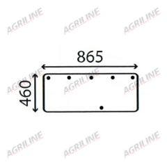 Cab Glass- Lower Rear - Clear