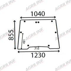 Cab Glass- Opening Front Window - Clear suitable for Case International -  234969A1