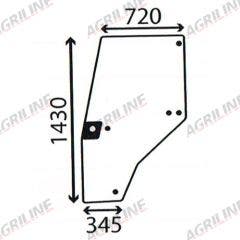 Cab Glass- Curved LH Door - Clear suitable for Case International -  144950A1
