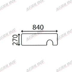 Cab Glass - Lower Rear - 1500941C1 suitable for Case International -  1500941C1