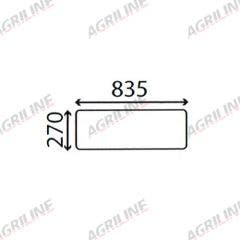 Cab Glass - Lower Rear - 98041C1 suitable for Case International -  98041C1