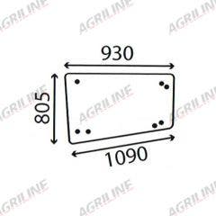 Cab Glass- Top Door - Green Tint suitable for Case International -  1535113C2