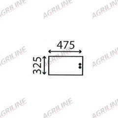 Cab Glass-Sliding Lower Rear - Clear