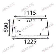 Cab Glass - Rear Window - 3901616M1