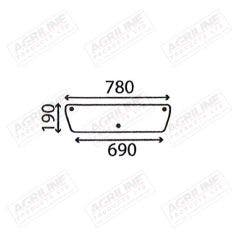 Cab Glass - Lower Rear - 3901611M1
