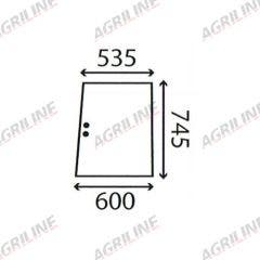 Cab Glass- Sliding Rear Window - Green Tint