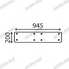 Cab Glass- Opening Lower Rear - Clear