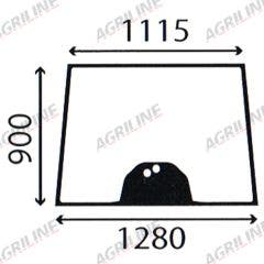 Cab Glass- Front Window - Green Tint suitable for Massey Ferguson -  4274322m1