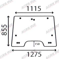 Cab Glass- Opening Front Window - Green Tint suitable for Massey Ferguson -  4272738m1