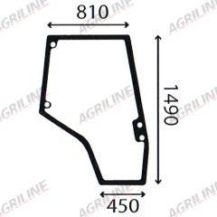 Cab Glass-Curved RH Door - Green Tint suitable for Massey Ferguson -  4272775m1