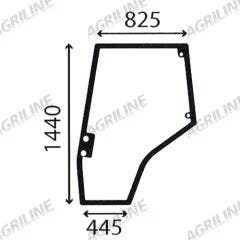 Cab Glass- Curved LH Door - Green Tint suitable for Massey Ferguson -  4272770m1