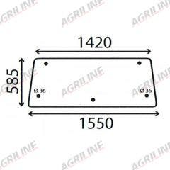 Cab Glass - Rear Window - 947911