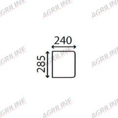 Cab Glass- Fixed Lower Rear - Clear