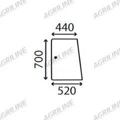 Cab Glass- Side Window- Clear suitable for Deutz -  4390722
