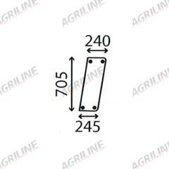 Cab Glass-Side Rear Window- Clear