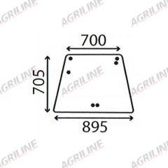 Cab Glass-Rear Window- Clear