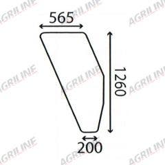 Cab Glass- Curved RH Door, Green Tint suitable for Fiat -  5130884