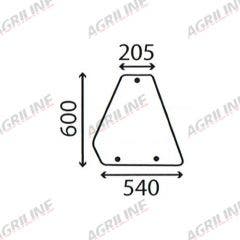 Cab Glass- Side Window- Green Tint suitable for Fiat -  5165571