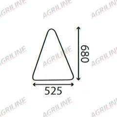 Cab Glass- Curved LH Side Window- Clear suitable for Fiat -  5108674