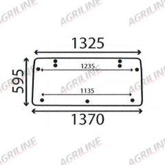 Cab Glass- Rear Window- Green Tint suitable for Fiat -  5121381