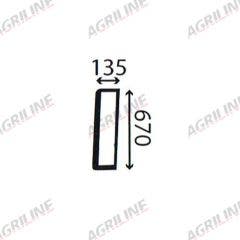 Cab Glass- RH Side Rear Window- Clear