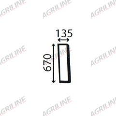 Cab Glass- LH Side Rear Window- Clear