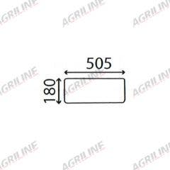 Cab Glass- Lower Rear- Clear