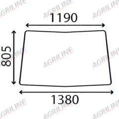 Cab Glass- Front Window suitable for John Deere tractor