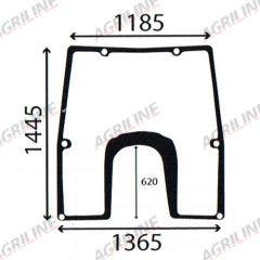 Cab Glass - Front Window- Green Tint suitable for John Deere tractor