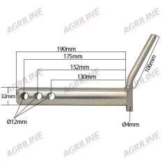 Top Link Pin (Cat. 3) with Handle
