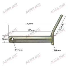 Top Link Pin (Cat. 3) with Handle