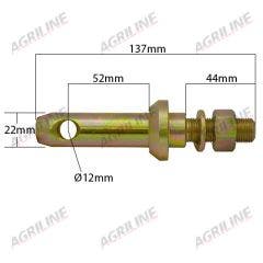 Lower Link Implement Mounting Pin (Cat. 1)