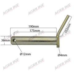 Lower Link Pin (Cat. 3) with Handle