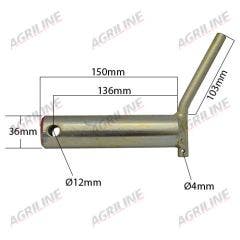 Lower Link Pin (Cat. 3) with Handle