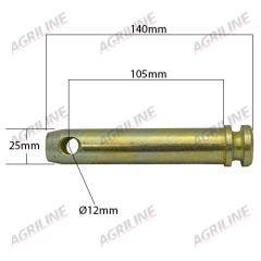 Top Link Pin 140mm - 956405 suitable for Ford & Fordson -  
