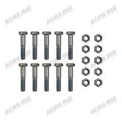 Implement Shear Bolts M12 x 60mm & Nuts (Pack 10)