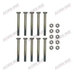 Implement Shear Bolts M10 x 100mm & Nuts (Pack 10)