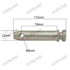 Lower Link Implement Mounting Pin (Cat. 1)
