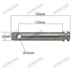 Lower Link Implement Mounting Pin (Cat. 1)