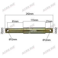 Dual Category Top Link Implement Pin (Cat. 2/3)