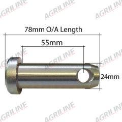 Pin - Lower Link (Cat 1/2) (2 3/16"x 7/8) (55x22mm) suitable for Case International -  3134910R10  3134910R2