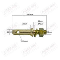 Lower Link Implement Mounting Pin (Cat. 1)