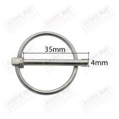 Round Linch Pin: 4mm Ø x 35mm (5 Pack)