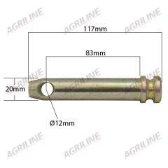 Metric Top Link Pin (20mm)