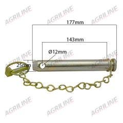 Top Link Pin (Cat.2 ) with Chain